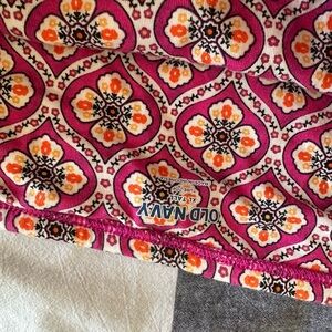 Old Navy Pink and Orange Floral Blouse